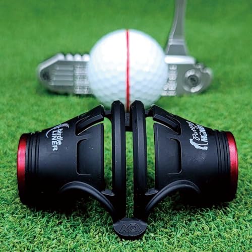 360-Degree Golf Ball Marker Alignment Tool Kit - Black