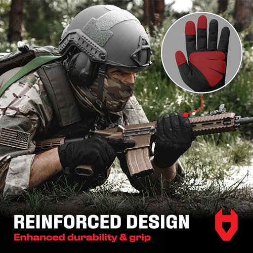 Water Resistant Tactical Shooting Gloves for Men - X-Large