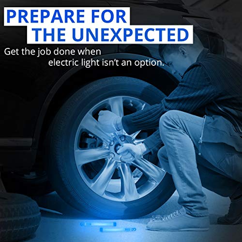 Cyalume Glow Sticks Military Grade Lightstick - Premium Blue 6¡± SnapLight Emergency Chemical Light Stick with 8 Hour Duration (Bulk Pack of 10 Chem Lights)