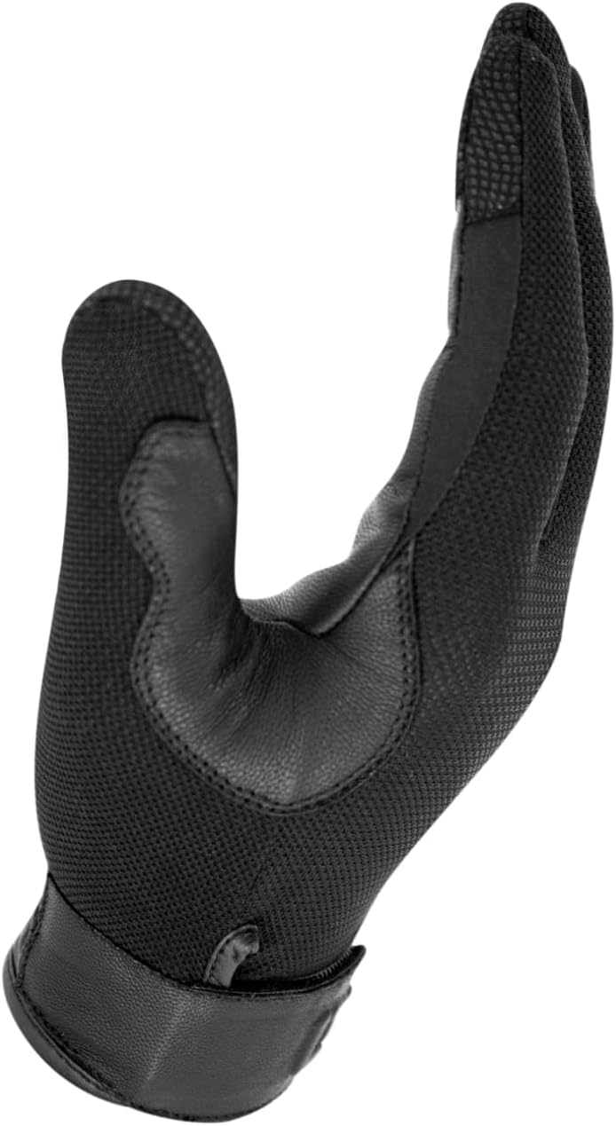 Regine Switzerland Tactical Duty Patrol Gloves - Lightweight Touch Screen, Breathable Mesh & Goat Skin Leather