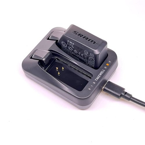 Dual-Port Charger for SRAM AXS/eTap Red Force Rival GX Eagle Battery, Both Batteries can be Quickly Charged at The Same Time, The Unit Came with USB C