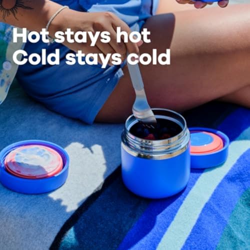 Hydro Flask 28 Oz Insulated Stainless Steel Food Jar - Leakproof Snack & Soup Container, Black