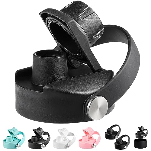 Spout Lid for Hydro Flask Wide Mouth Water Bottle - Black