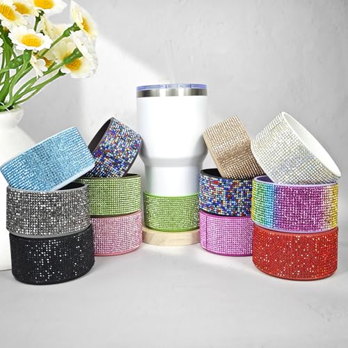 Diamond Glitter Silicone Boot for Stanley Cup 20-30oz - Rose Red