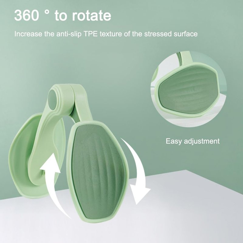 Thigh Exerciser for Women, Non-Install Pelvic Floor Muscle Trainer for Postpartum Rehabilitation, Inner Thigh-Toning Hip Trainer Enhanced Resistance Kegel Exerciser for Home Gym Fitness Equipment