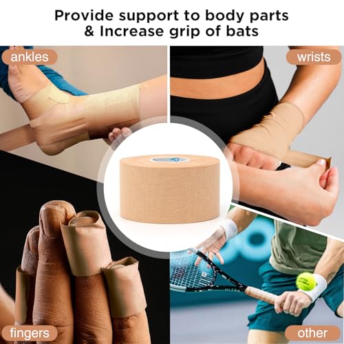 Athletic Tape - Rigid Sports Tape for Injuries, Easy Tear, 1.5" x 15yds