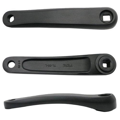 Bicycle Crank Arm Bike Crank Left Arm Bicycle Replacement Crank Arm 170mm Aluminum Alloy Left Single Chain Crank Arm for MTB Road Mountain (Square Hole-Black)