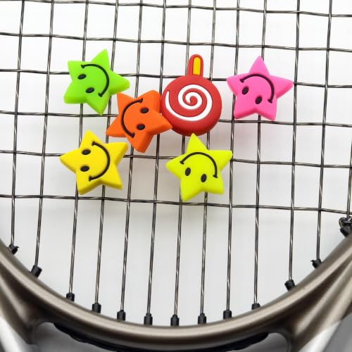 Tennis Dampener - 6 Pack Star Soft Silicone Vibration Absorber