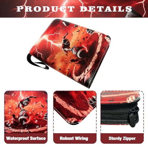 Football Card Binder 400 Pockets - Waterproof Trading Card Album