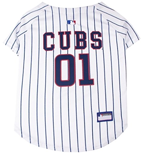 Chicago Cubs Pet Jersey for Dogs & Cats - Medium Baseball Apparel