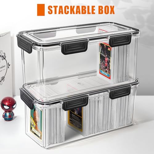 Tutata Graded Card Storage Box Fits PSA BGS SGC - Clear Collectible Trading Card Case