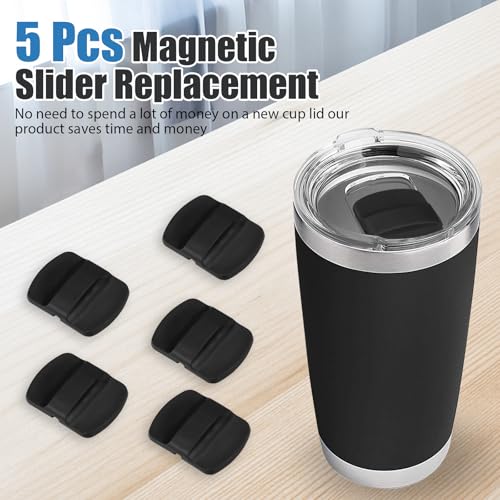 Magnetic Slider Replacement for Tumbler Lids - 5 Pack