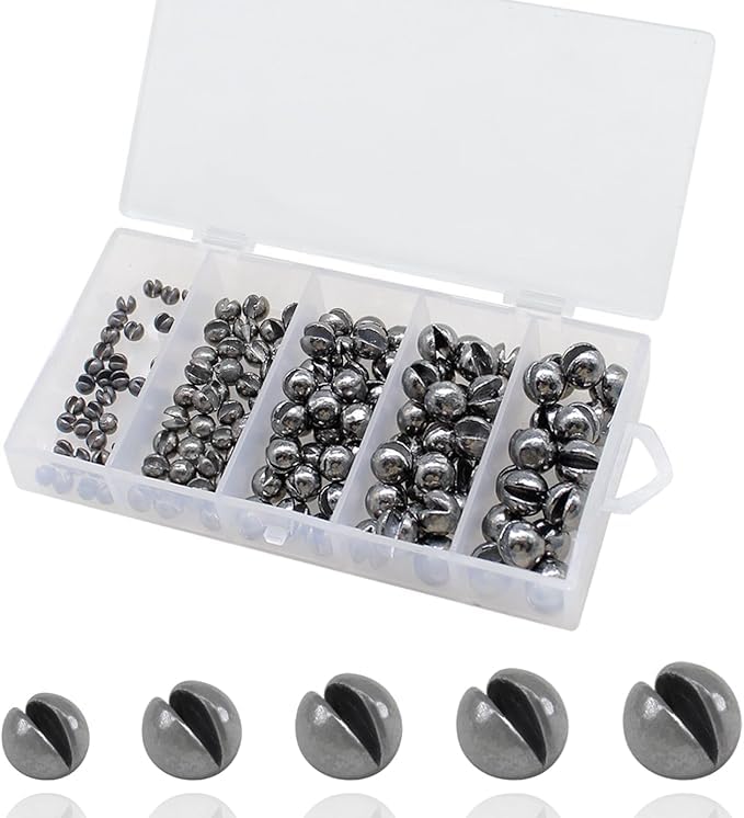 150pcs Split Shot Fishing Weights Sinkers - Detachable Design