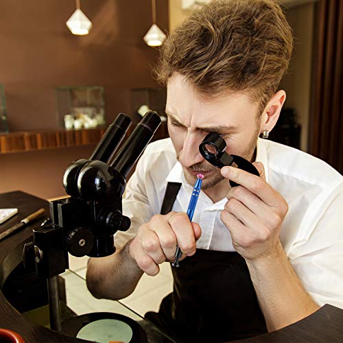 Honoson 4 Pcs Piercing Ball Grabber Tool 4-claw Jeweler's Pick up Tool Stainless Steel 4 Prongs Pickup Holder Grabber Claw for Ic Chip Electronic Component Nail Clamping Gem (Bronze and Blue)