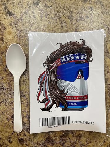 Patriotic Mullet Beer Vinyl Sticker - 5-Inch Waterproof Decal - Beer