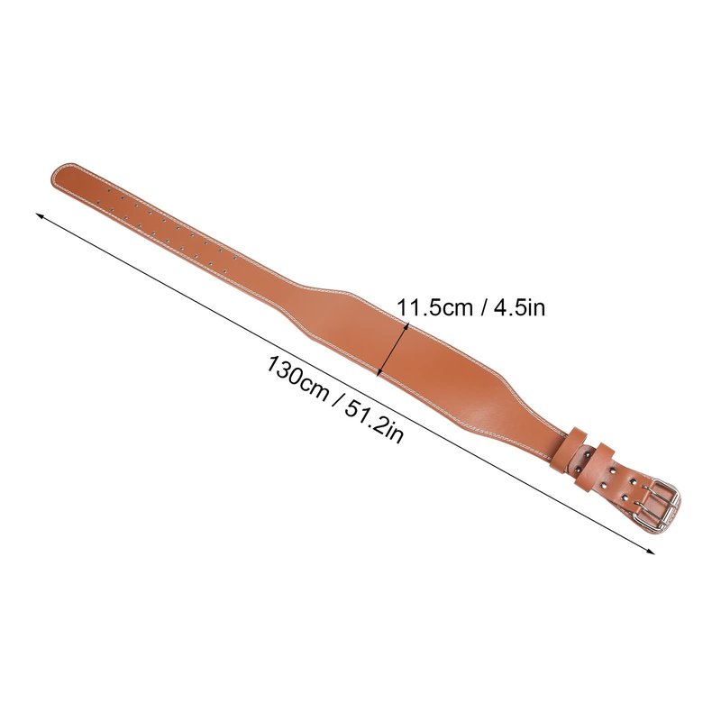 Weight Lifting Belt, Imitation Cowhide Weightlifting Waist Belt Widen Gym Belts for Weightlifting Powerlifting Strength Training Squat Deadlift Workout Waist Support(Brown)