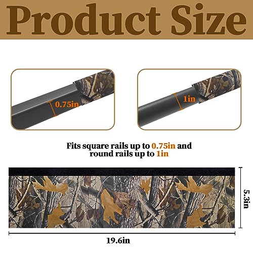 4 Pack Waterproof Camo Tree Stand Rail Pads for Hunting & Climbing Stands
