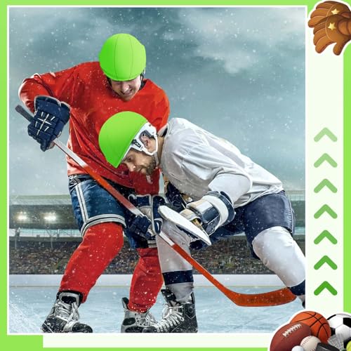 Ramede 12 Pcs Football Helmet Scrimmage Covers - Green, Regular Style