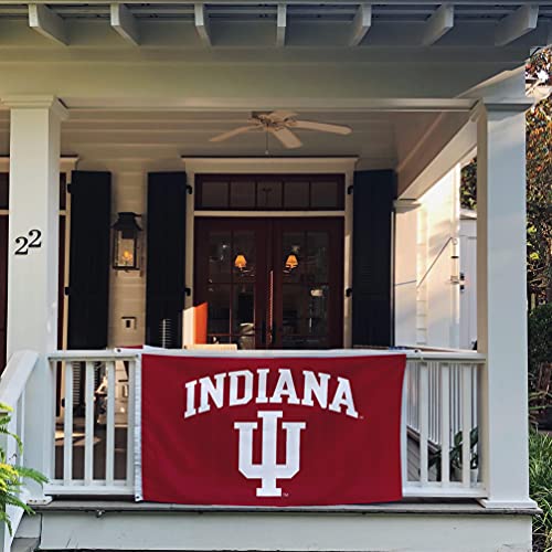 Indiana University Hoosiers Flag - 3x5 Ft Red, Single-Sided