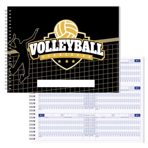Volleyball Scorebook - 30 Match Stat Tracker, 8.5x11 Inch