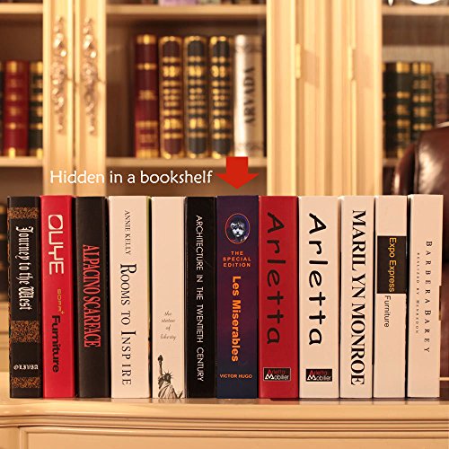 EIOUMAX Booksafe Diversion Secret Real Book Hidden Safe with Key Lock Real Paper Book Locking-Les Miserables