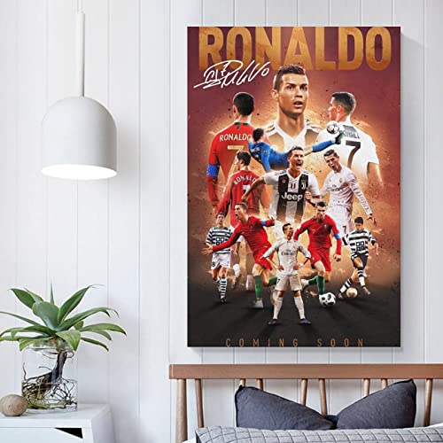 Cristiano Ronaldo Canvas Poster Wall Art - 12x18 Inch