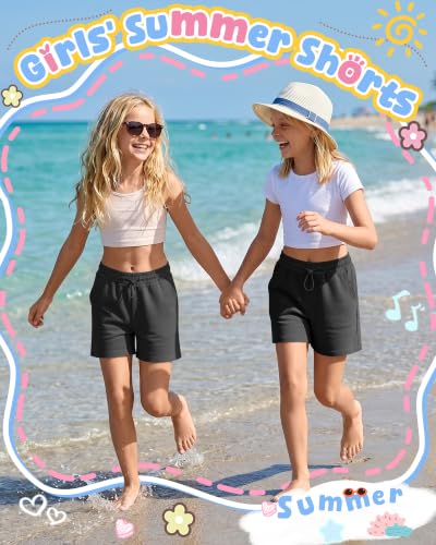 Girls' Bermuda Shorts - Knee-Length Active Summer Playwear