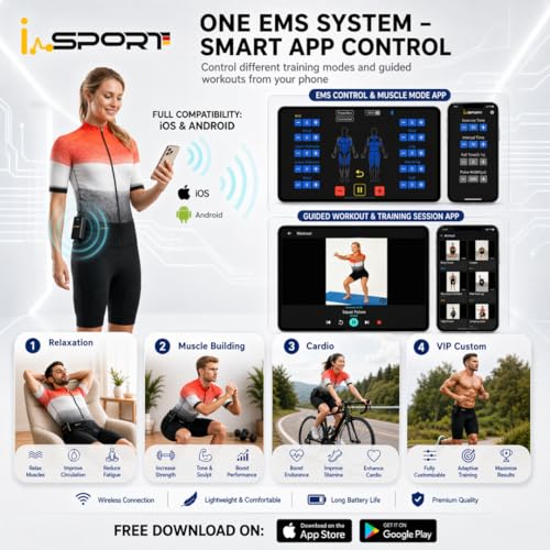 Smart Fitness Training Suit with App Control - X-Large