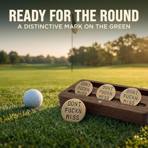 Funny Gold Golf Ball Markers - Hilarious Gag Gifts for Golfers