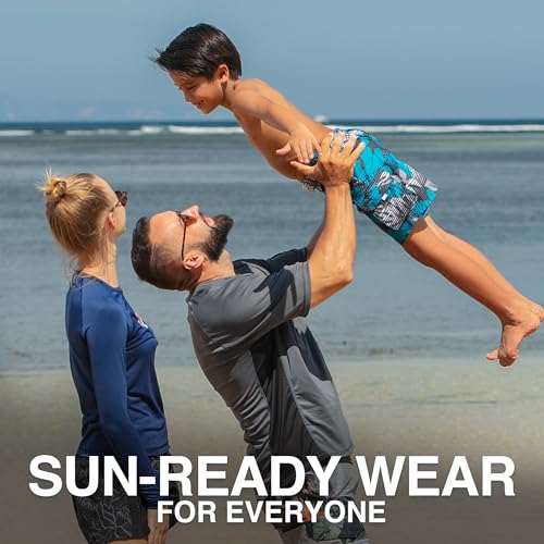 Boys' Quick Dry UPF 50+ Beach Swim Trunks - Paradise Charcoal
