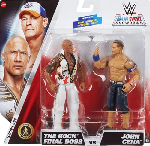 Mattel WWE Action Figures 2-Pack Series 23 The Rock & John Cena 6-inch Set