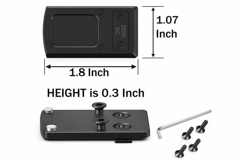 Gotical Super Slim Mounting Plate Red Dot Adapter for S I G P-320 Rear Sight
