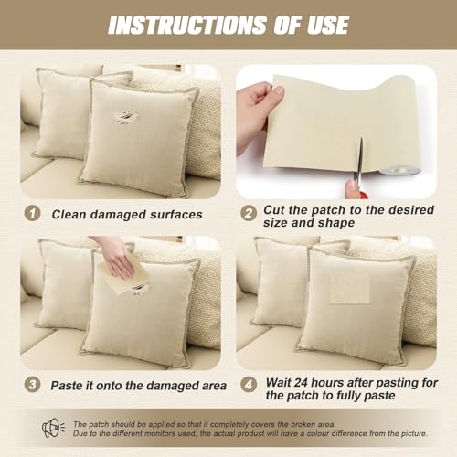 Self-Adhesive Canvas Repair Patch - 4 x 79 Inch Waterproof Fabric Tape