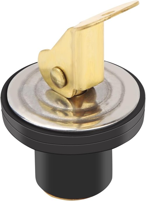 Boat Drain Plug - T-Handle Compression Seal for Marine Use | 5/8 Inch Rubber Drain Plug