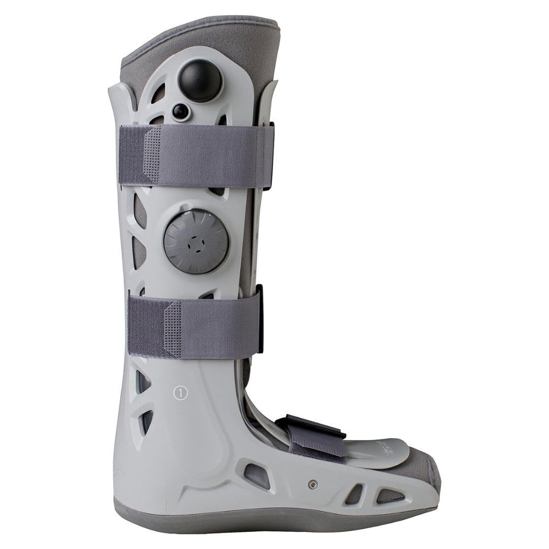 Aircast AirSelect Standard Walker Brace and Walking Boot with SoftStrike Technology and Semi-Rigid Shell (Small, Gray)
