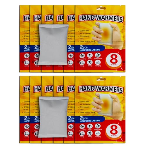 Hand Warmers - 8 Hours of Heat, 6 Pieces, Unisex - 3 Pairs