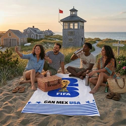 FIFA World Cup 2026 Emblem Towel - 30x60 Inch Velvet - Host USA