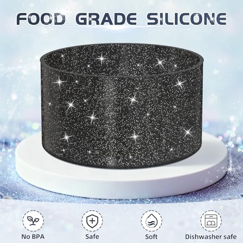 Glitter Silicone Protective Boot for Tumblers 20-40oz - Black