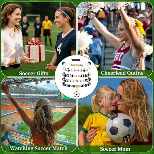 Soccer Bracelet for Girls - Softball & Football Sports Jewelry