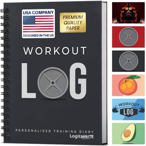 Workout Planner - Daily Fitness Tracker & Goals Journal - A5 Soft Cover - Charcoal Gray