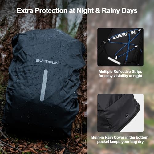 Hydration Backpack 18L with 2L Bladder - Insulated, Lightweight - Black