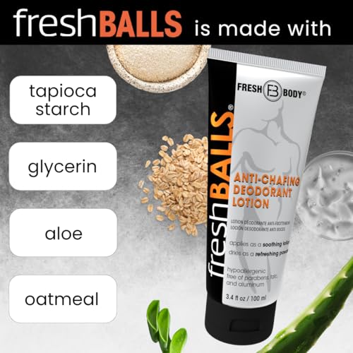 Anti-Chafing Cream for Men - Lotion to Powder, 3.4 oz - Pack of 2