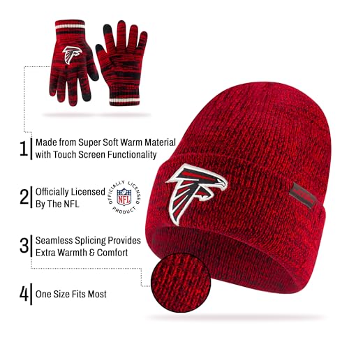 Green Bay Packers Youth Knit Winter Beanie & Touch Screen Gloves