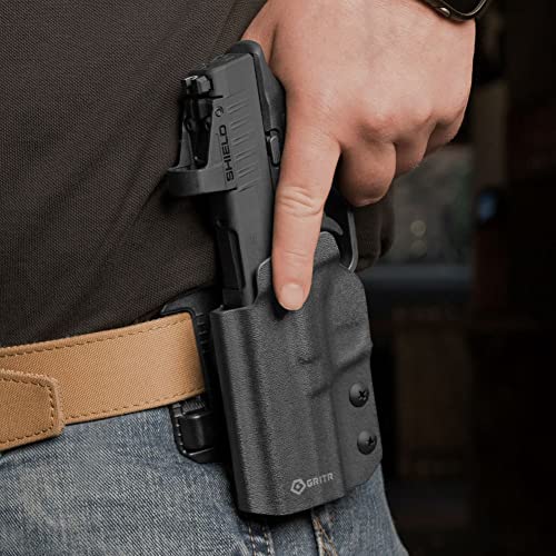 Left-Hand Springfield Armory Hellcat Kydex OWB Holster with Optics Cut - GRITR