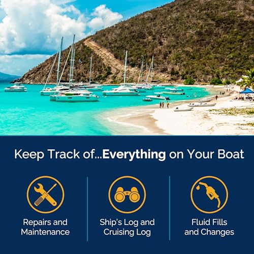 Boat Galley Ship's Log - 5-in-1 Boat Travel & Maintenance Logbook - Ship's Log