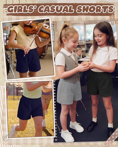 Girls' Athletic Shorts - 3 Pack Summer Set