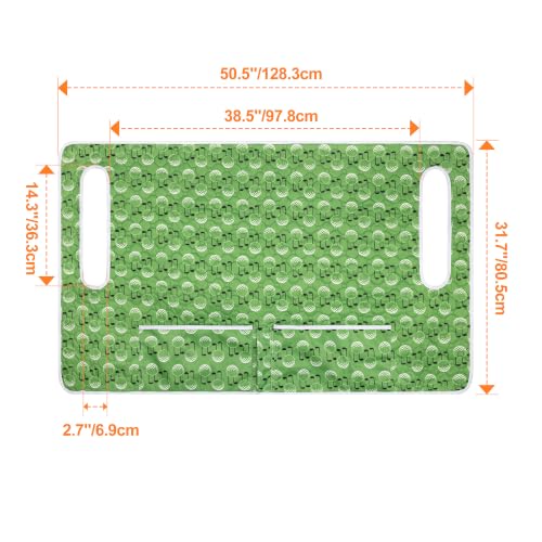Golf Cart Seat Covers with 4 Front Pockets & Nonskid Bottom - Green Golf Ball