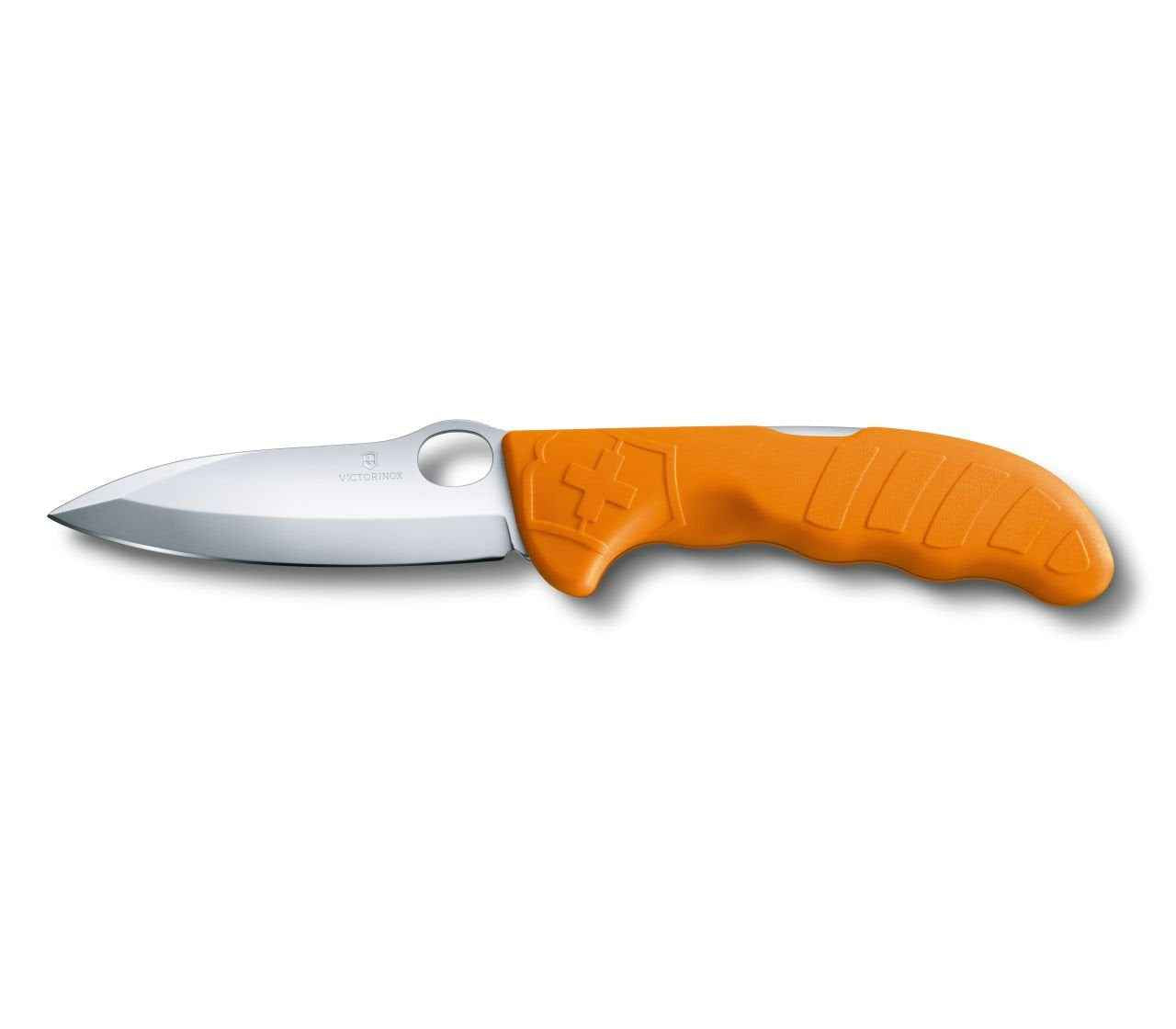 Victorinox Swiss Army Hunter Pro Pocket Knife, Orange with Olive Nylon Pouch, 0.9410.9US3, 130mm
