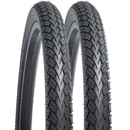 700C Gravel Bike Tires 45mm Wide 2-Pack - Durable Folding Tubeless Compatible