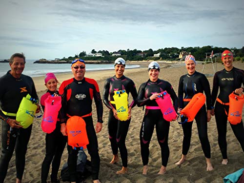 Large Orange Swim Buoy Safety Float and Dry Bag for Open Water Swimming